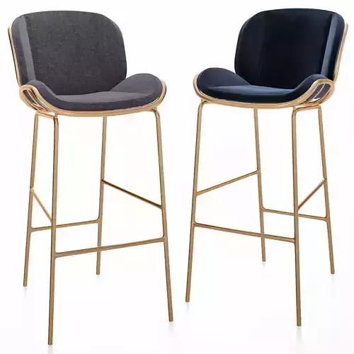 SKIN BAR STOOL 3d model Low-poly 3D model