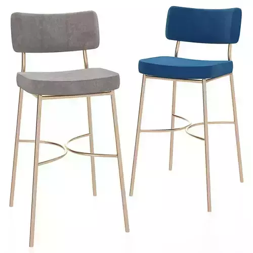 MARLEN BAR STOOL 3d model Low-poly 3D model