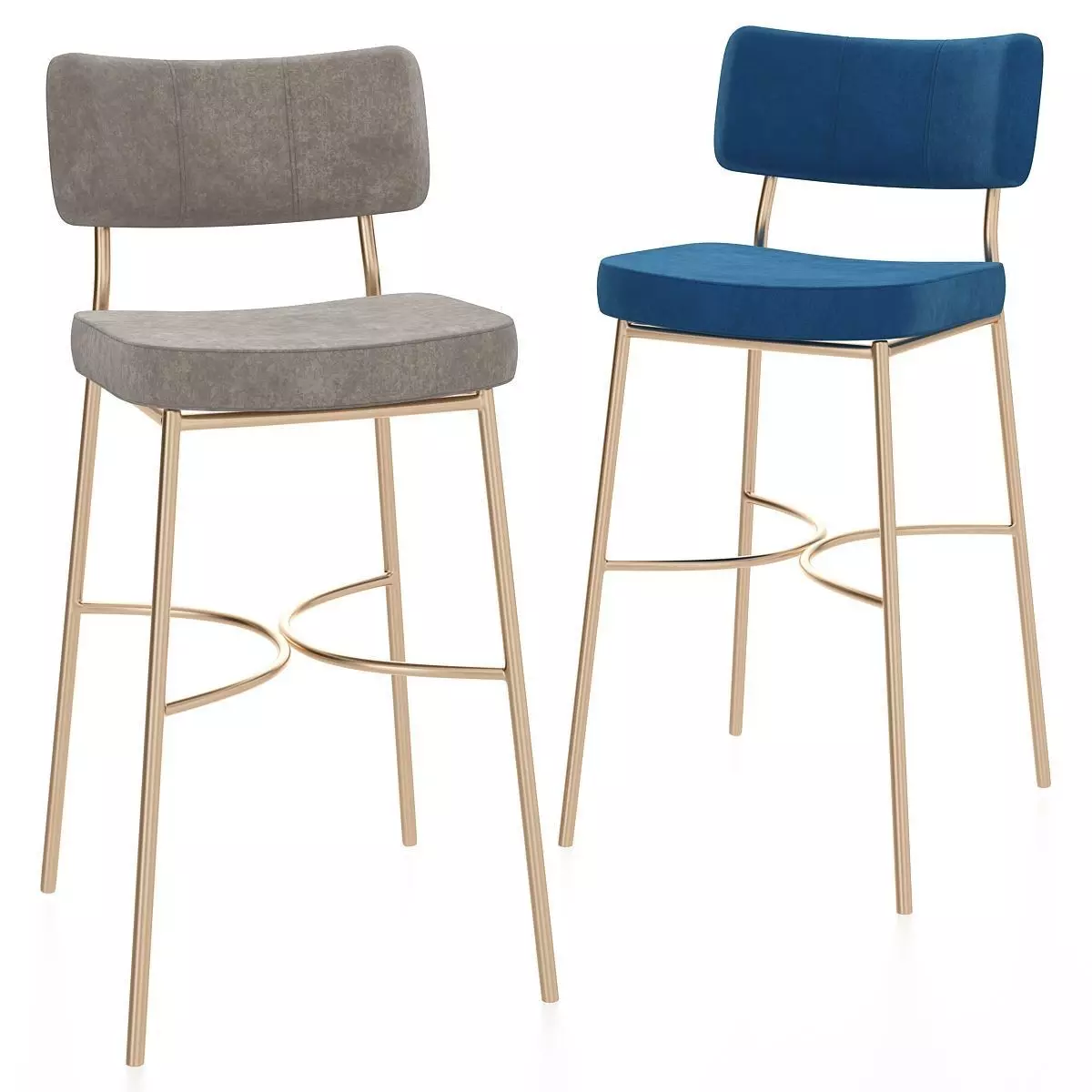 MARLEN BAR STOOL 3d model Low-poly 3D model_0