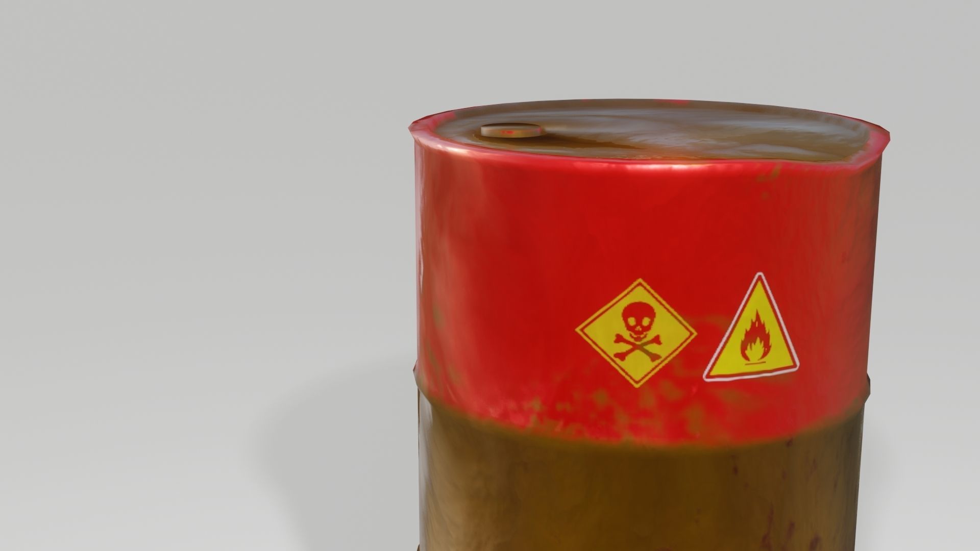 Oil Barrel Low-poly 3D model Low-poly 3D model_8