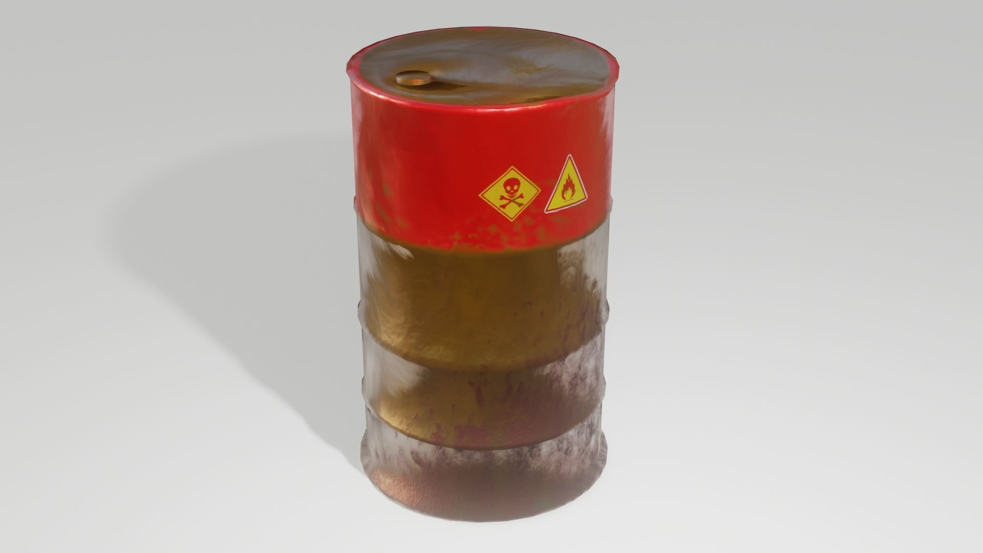 Oil Barrel Low-poly 3D model Low-poly 3D model_5