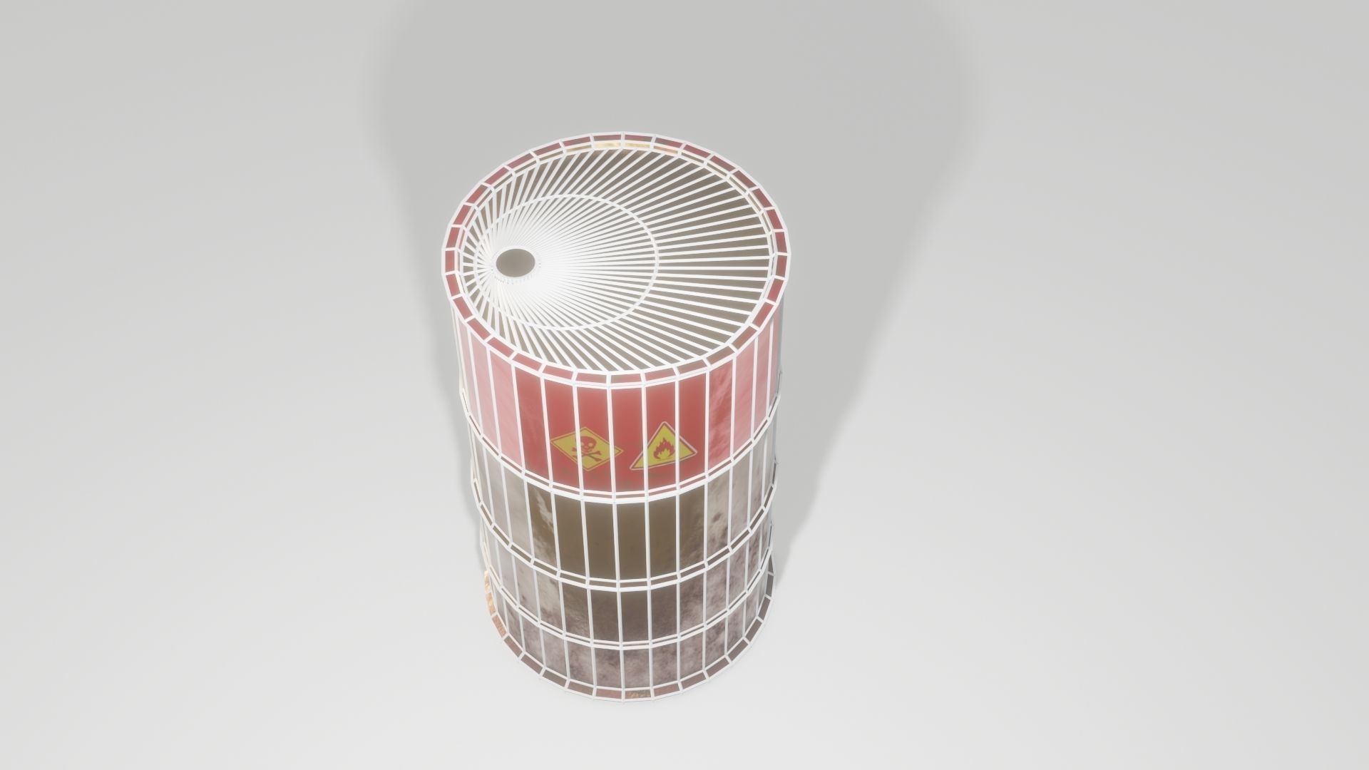 Oil Barrel Low-poly 3D model Low-poly 3D model_4