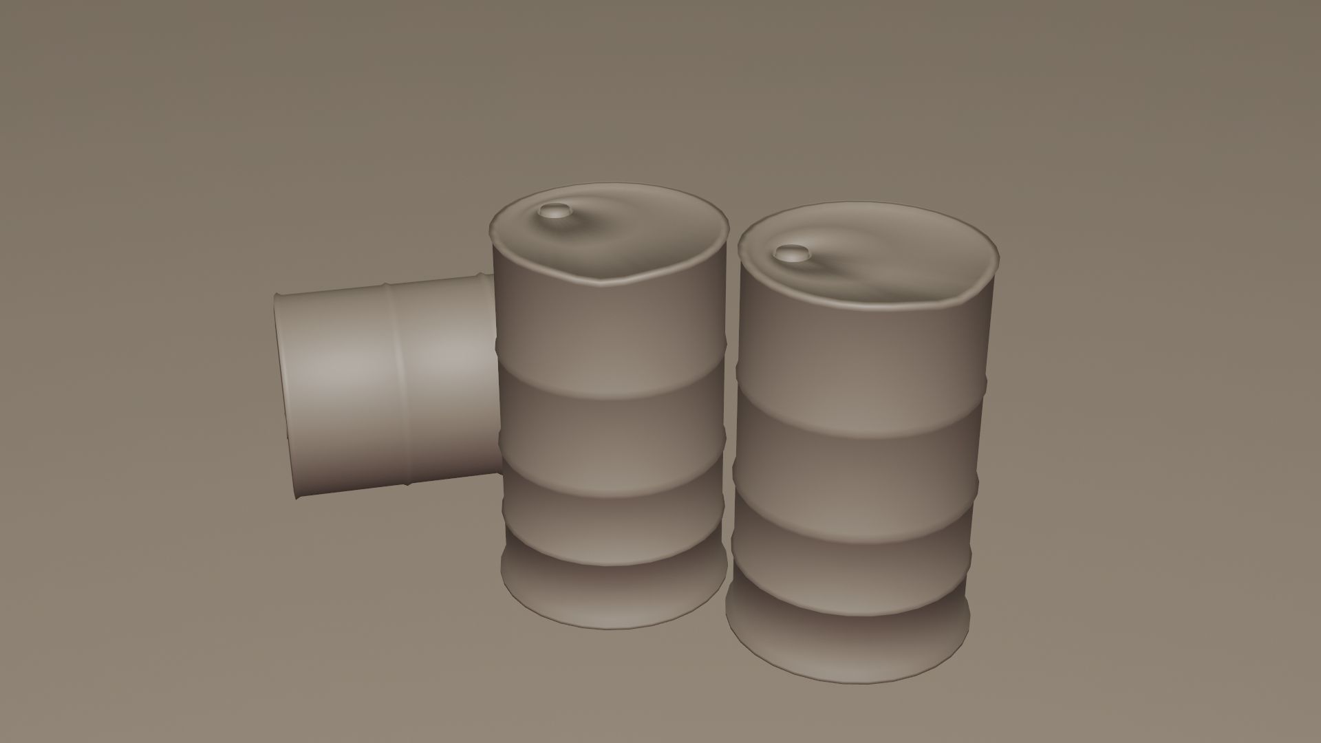 Oil Barrel Low-poly 3D model Low-poly 3D model_11