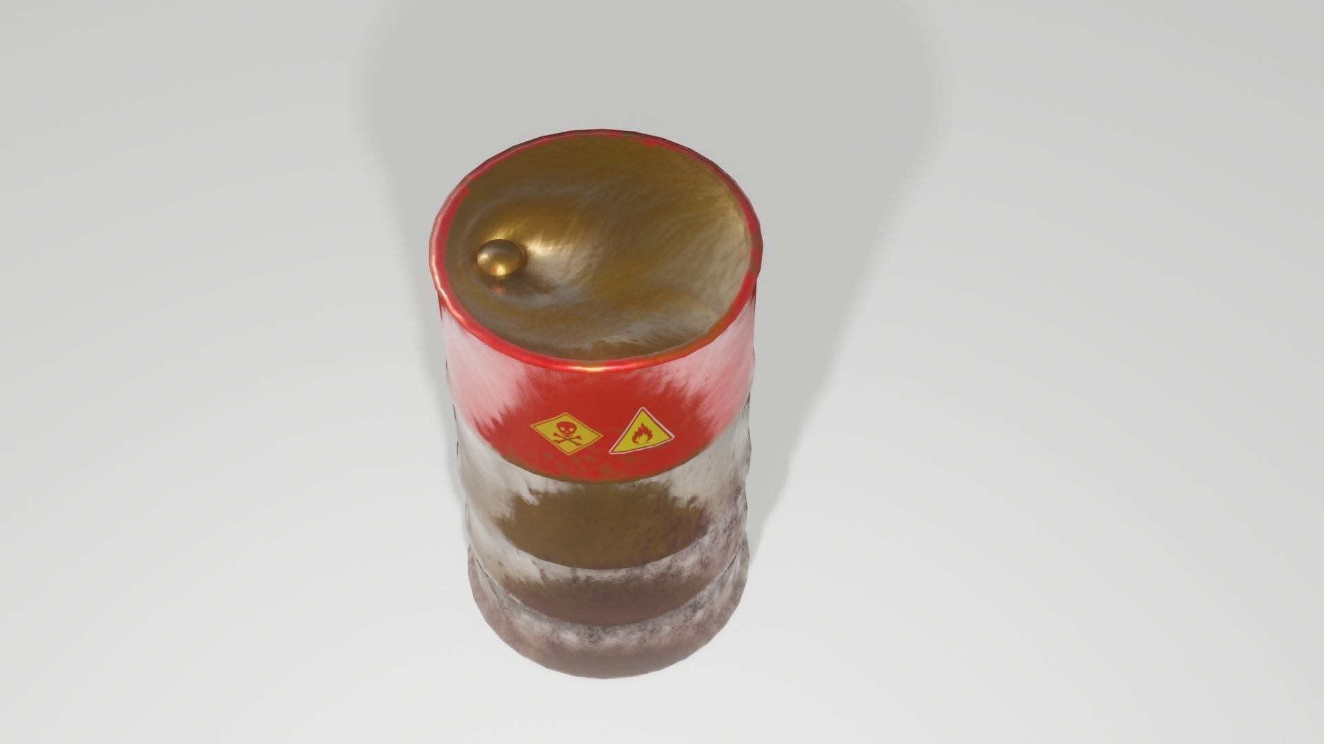 Oil Barrel Low-poly 3D model Low-poly 3D model_9