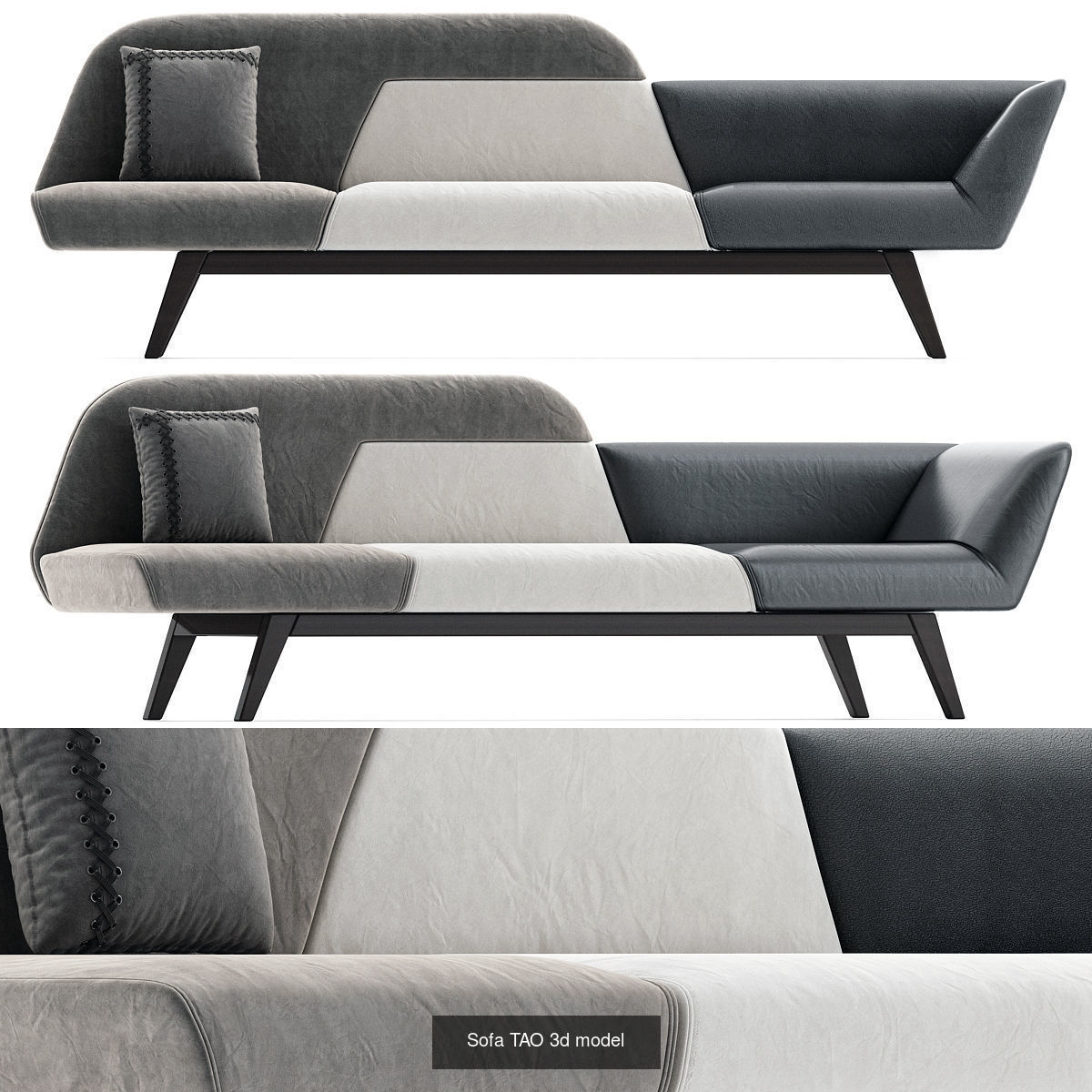 Sofas 3d models collection 10 pieces _7