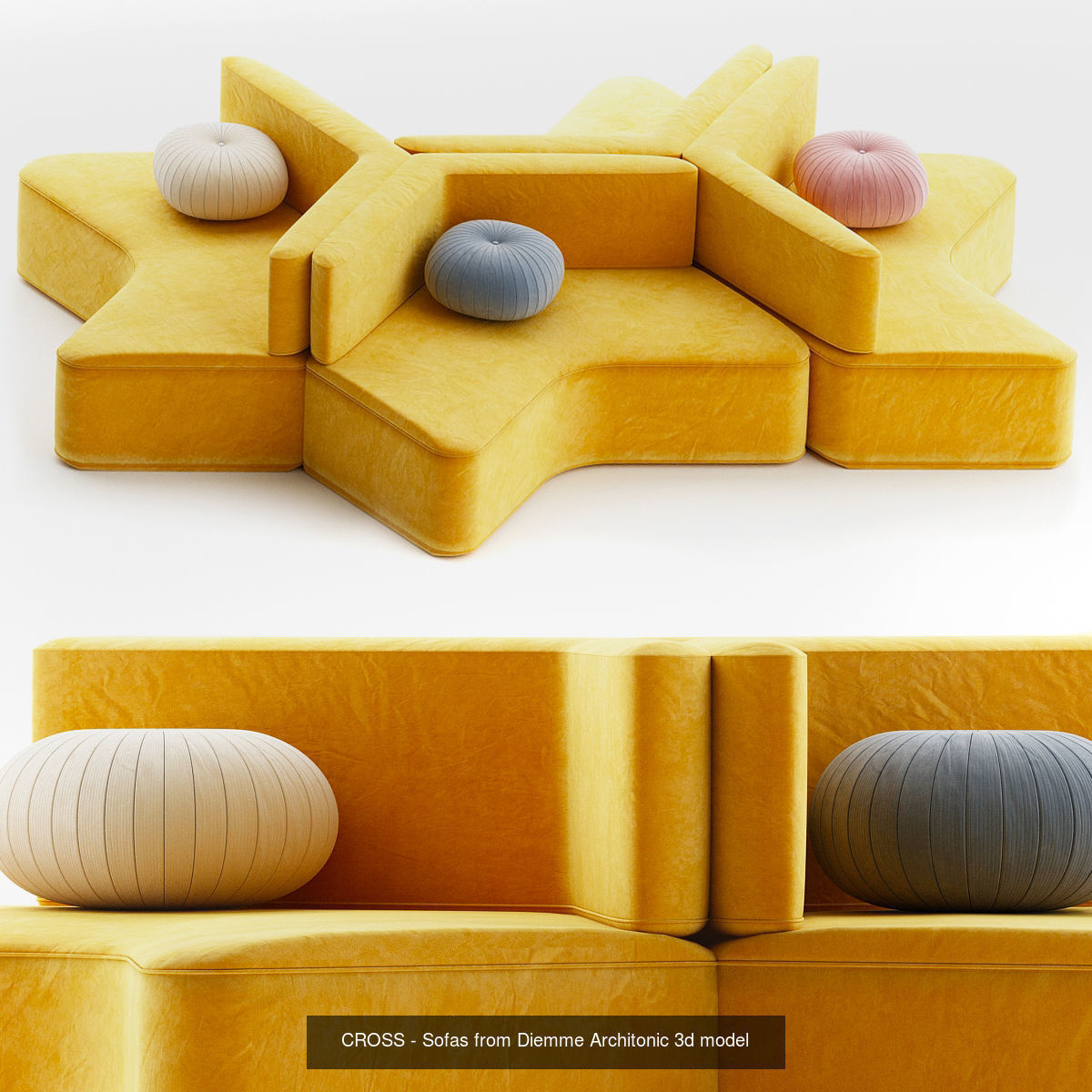 Sofas 3d models collection 10 pieces _6