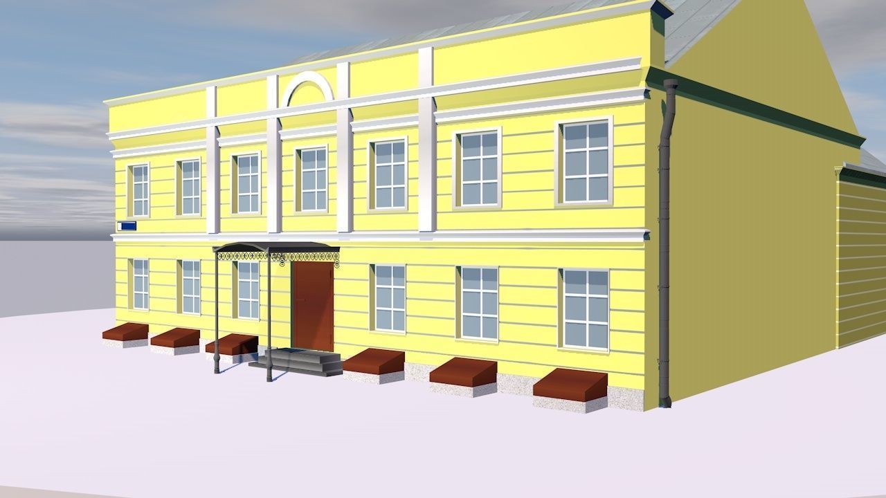 Village house 3D model_1