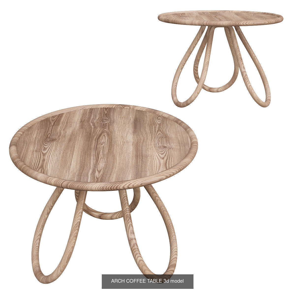 Cofee table and side table  3d models collection 10 pieces _1