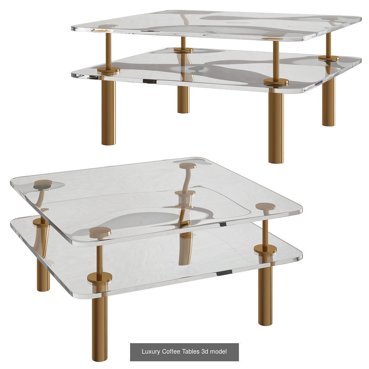 Cofee table and side table  3d models collection 10 pieces _10