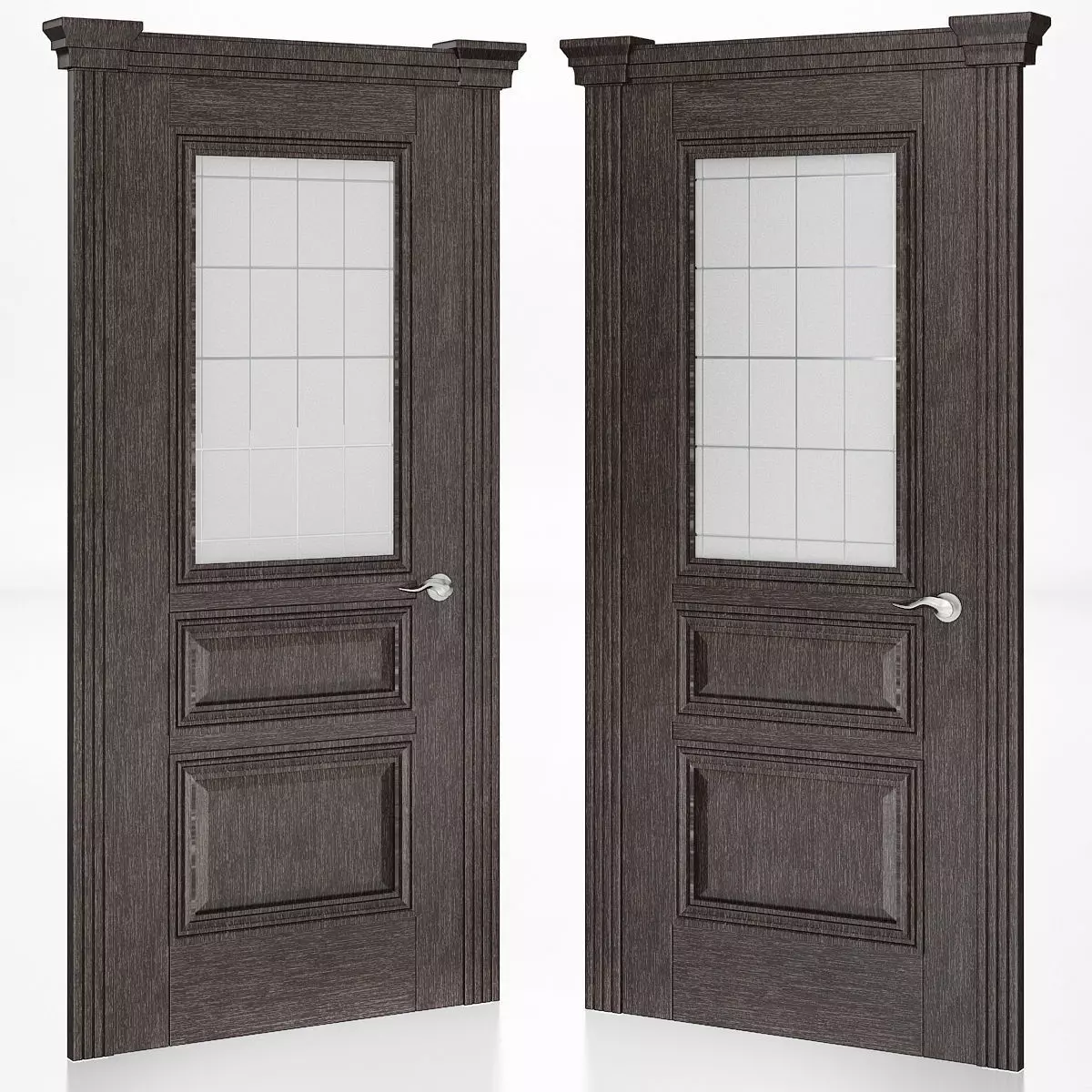 Interior Doors 3d model Low-poly 3D model_0