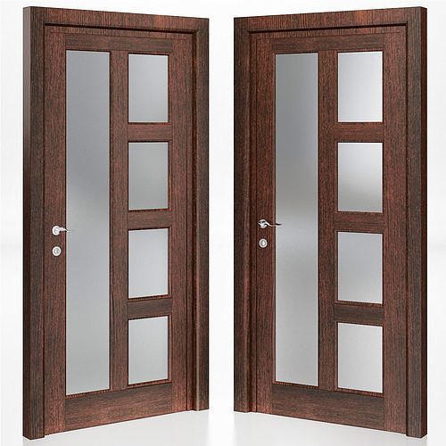 Interior Doors 3d model Low-poly 3D model