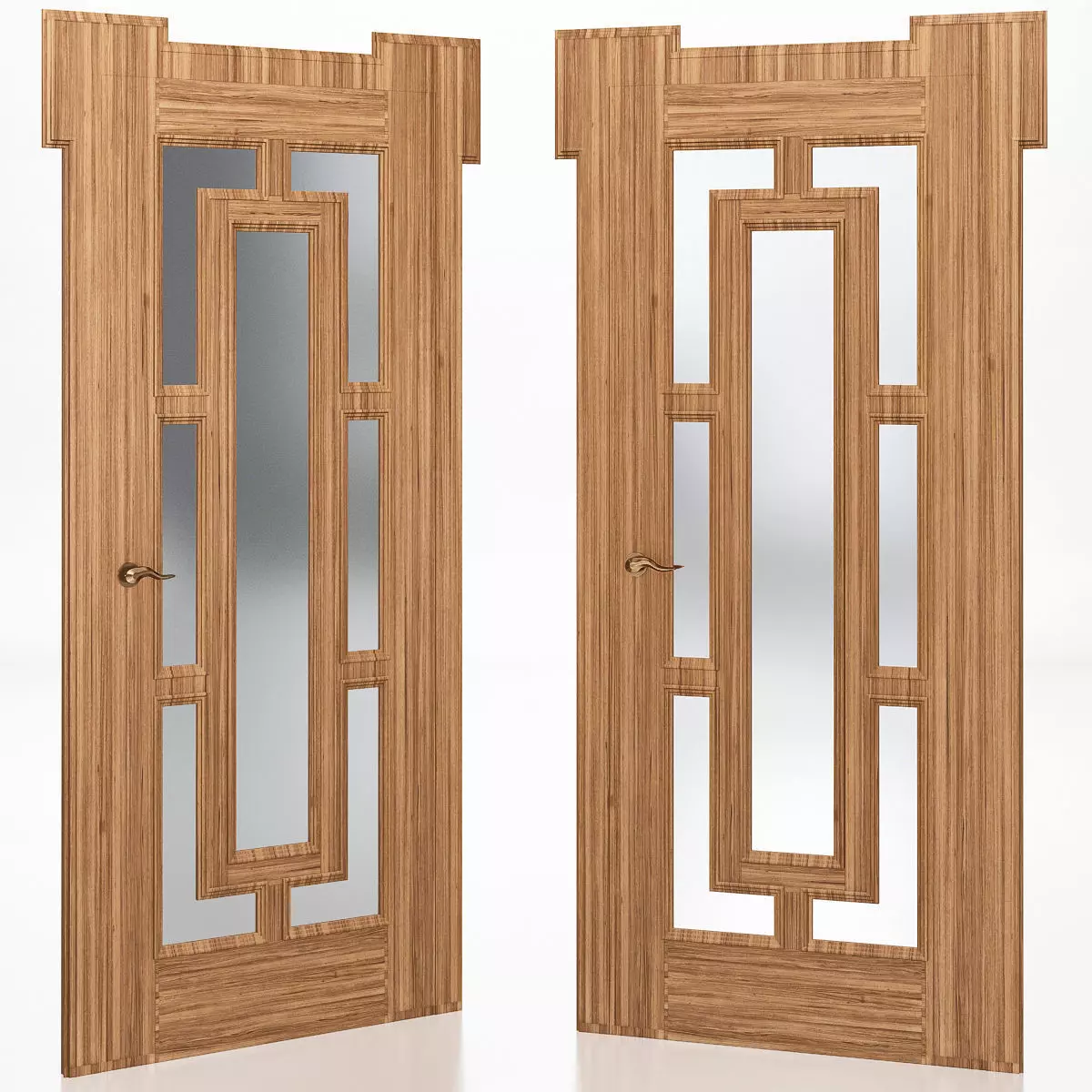 Interior Doors  3d model Low-poly 3D model_0
