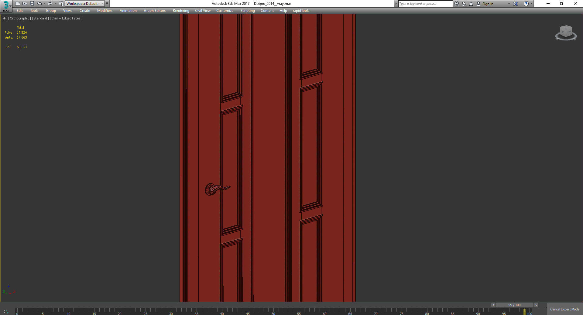 Interior Doors  3d model Low-poly 3D model_2