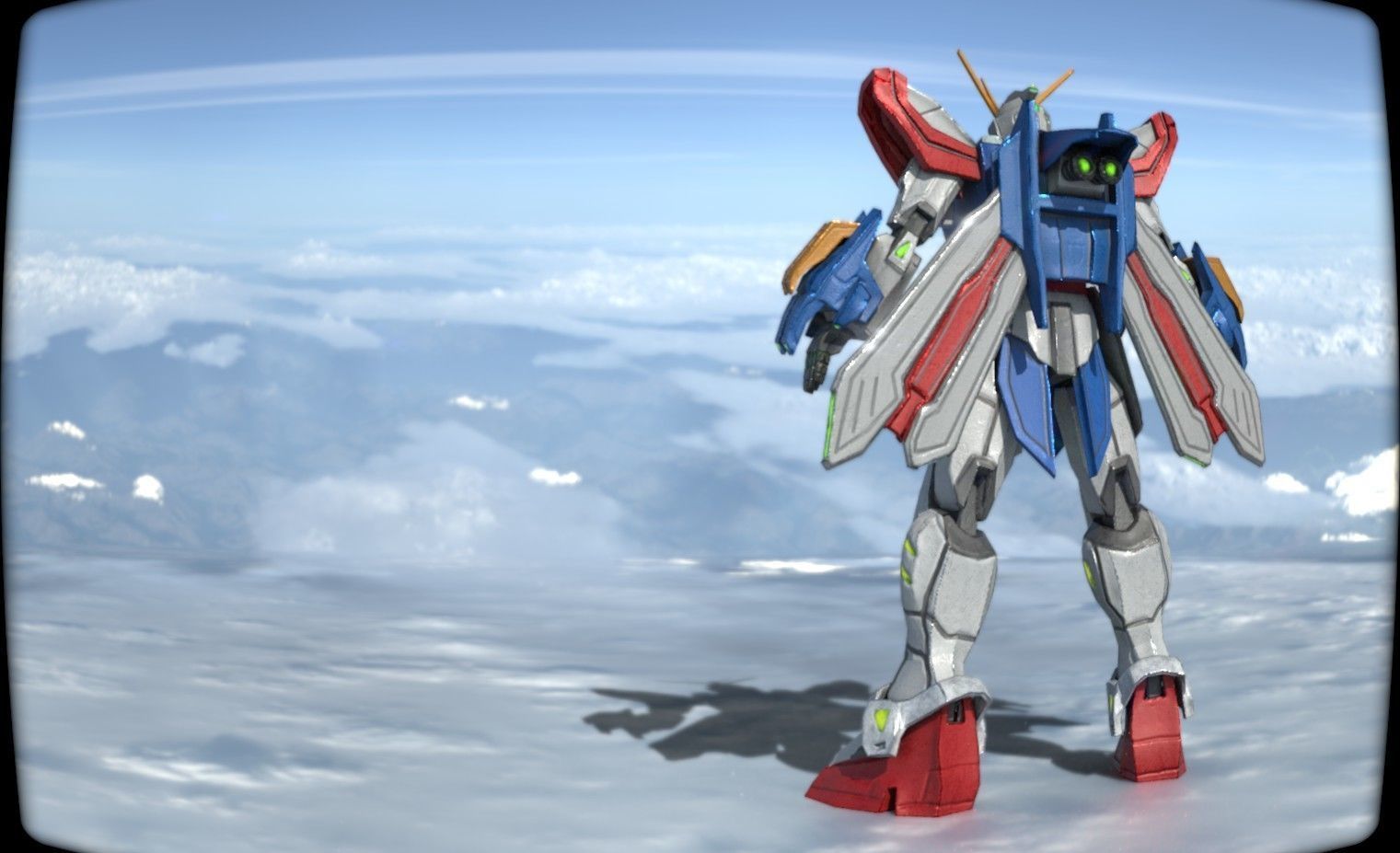 God Gundam Low-poly 3D model_2