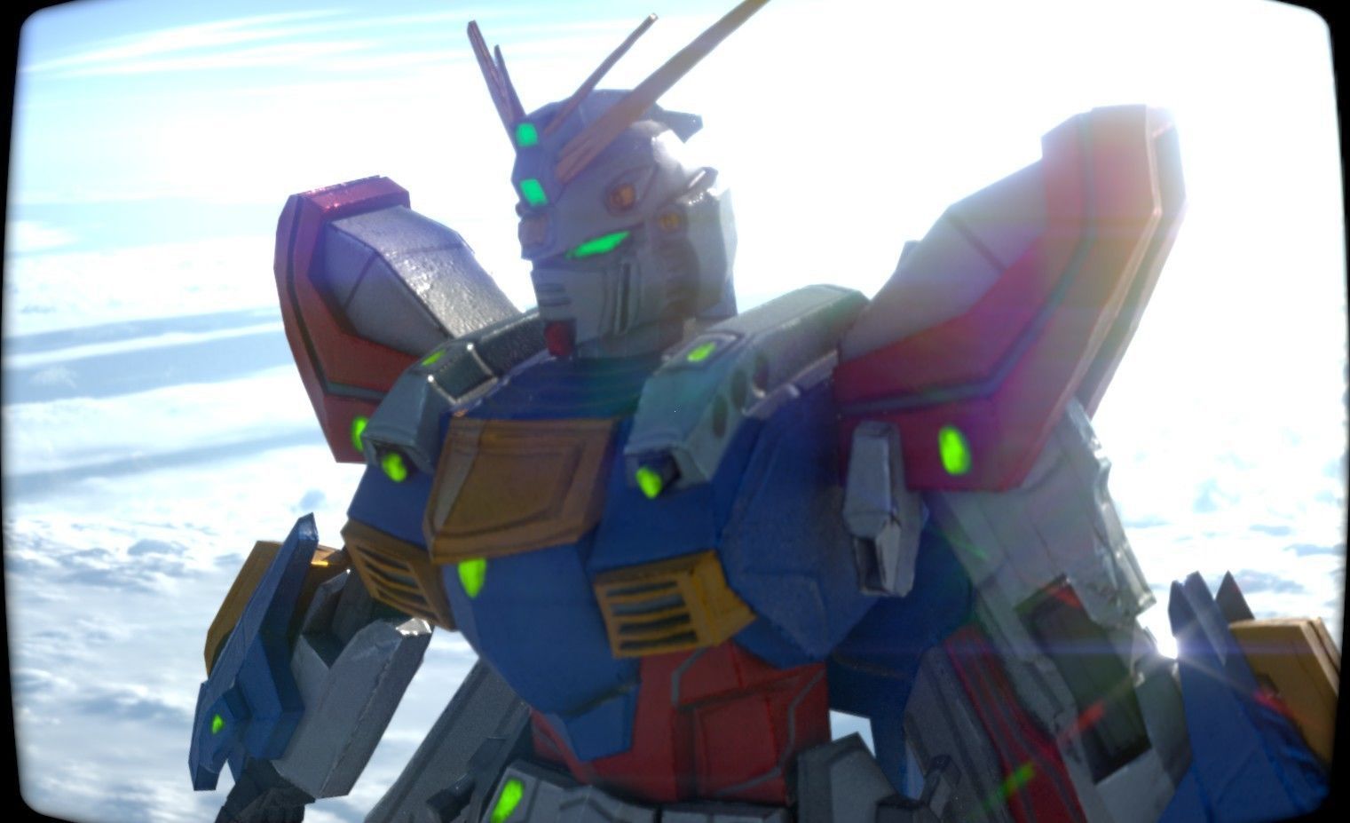 God Gundam Low-poly 3D model_3