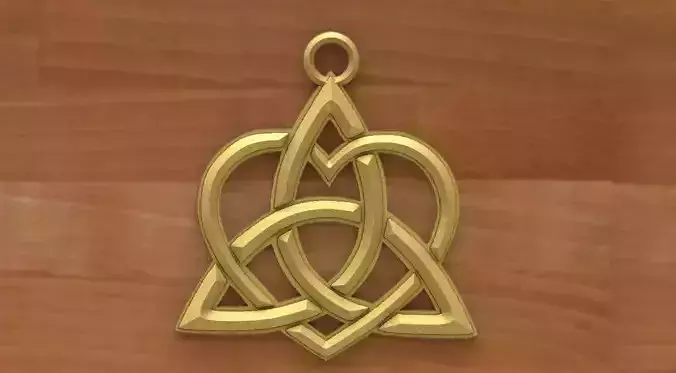 Celtic heart pendant 2