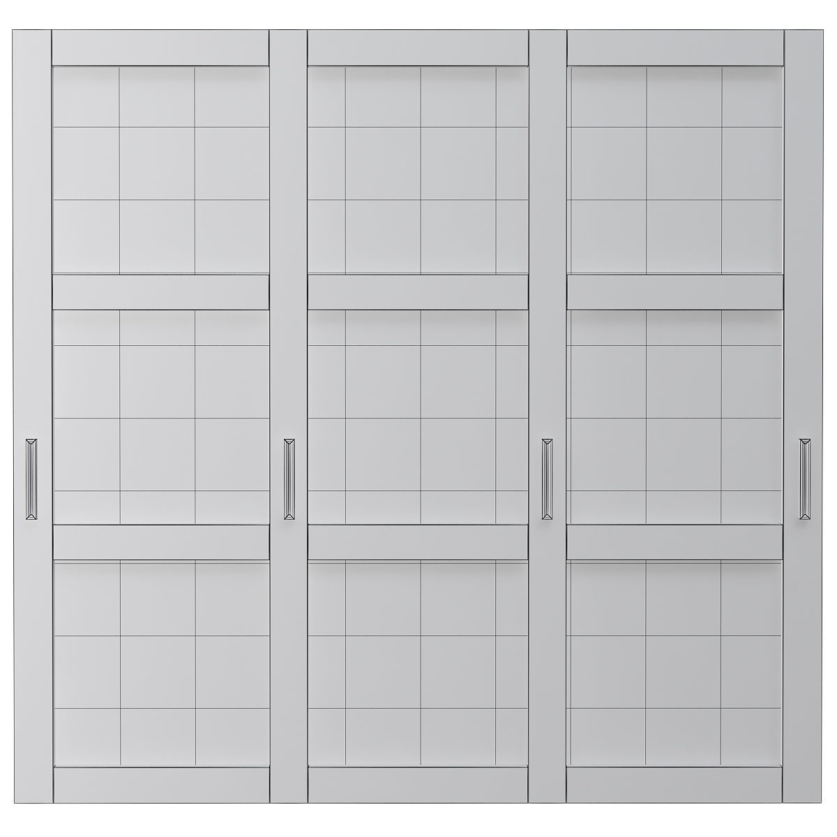 Wardrobe 3d model sliding closet doors - amazon bedroom furni... Low-poly 3D model_1