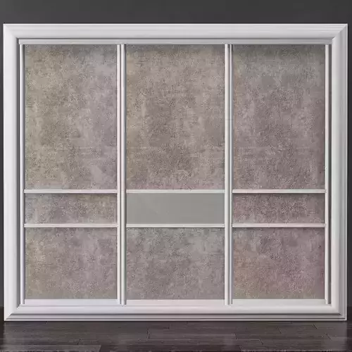 Wardrobe 3d model sliding door