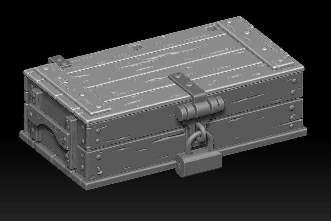 wooden box 3d print 3D print model_5