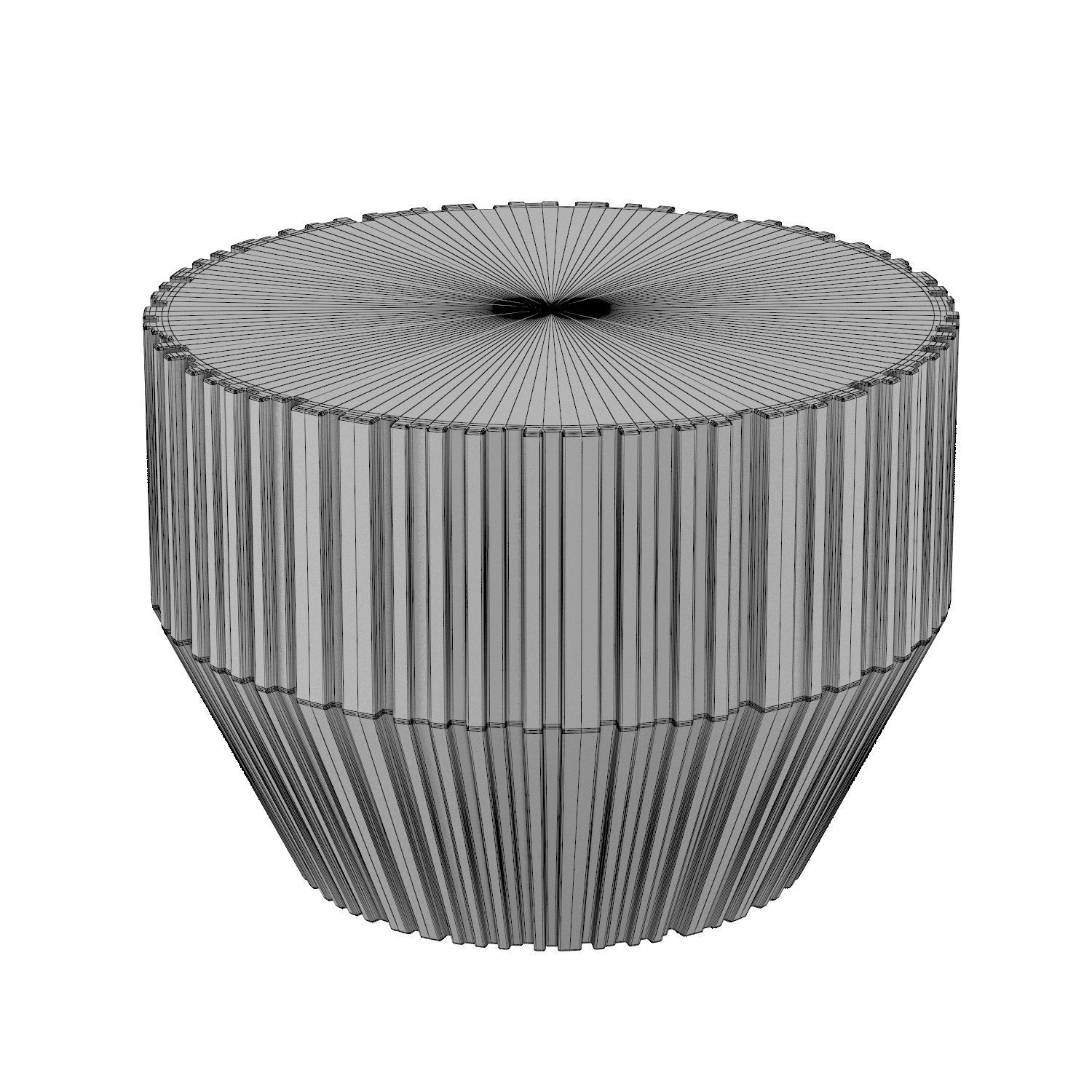 Primitive Concrete Side Table 3D model_3