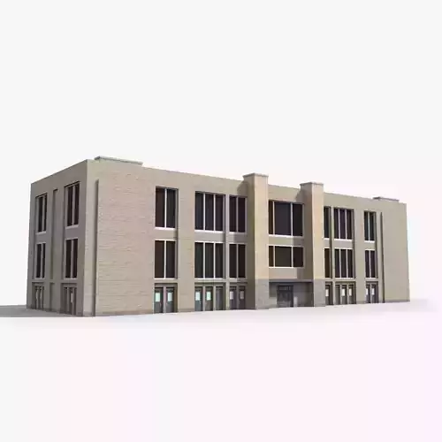 Factory x16 Low-poly 3D model