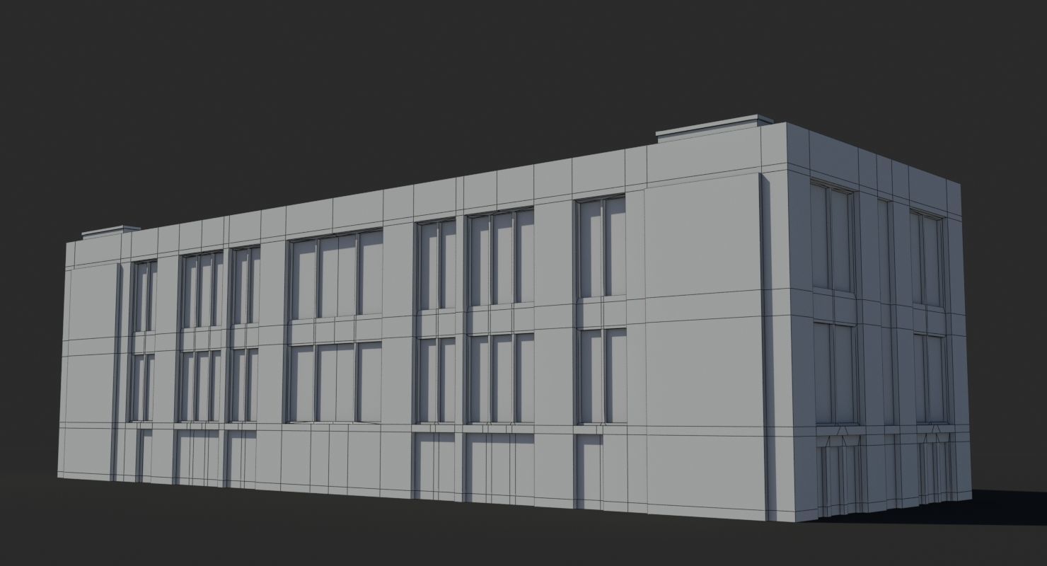 Factory x16 Low-poly 3D model_7