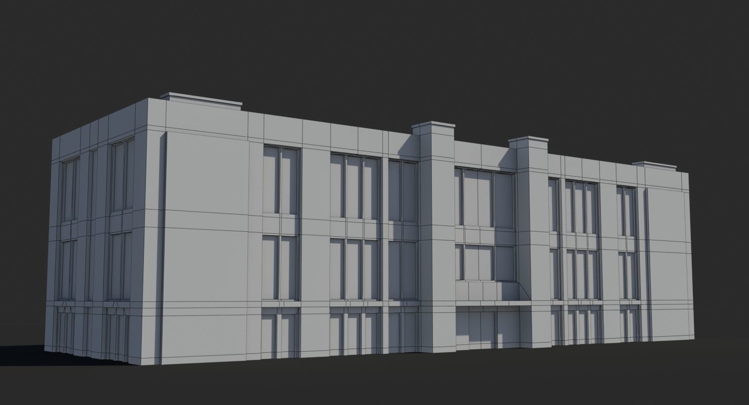 Factory x16 Low-poly 3D model_4