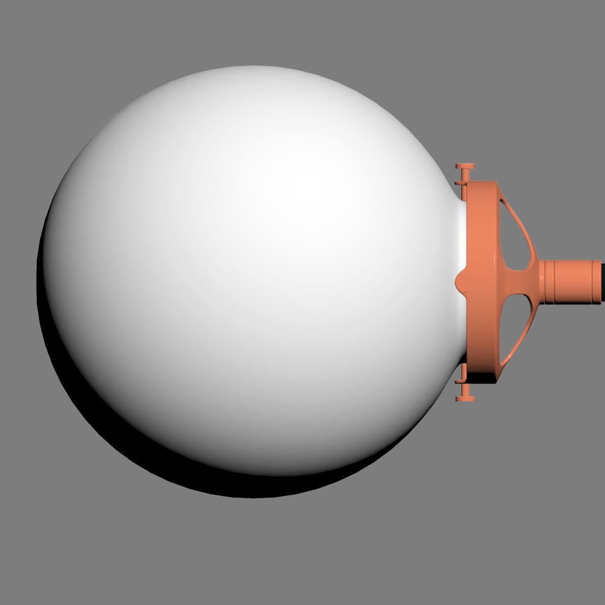 RH Bistro Globe Milk Glass 12-Light Chandelier 3D model_6