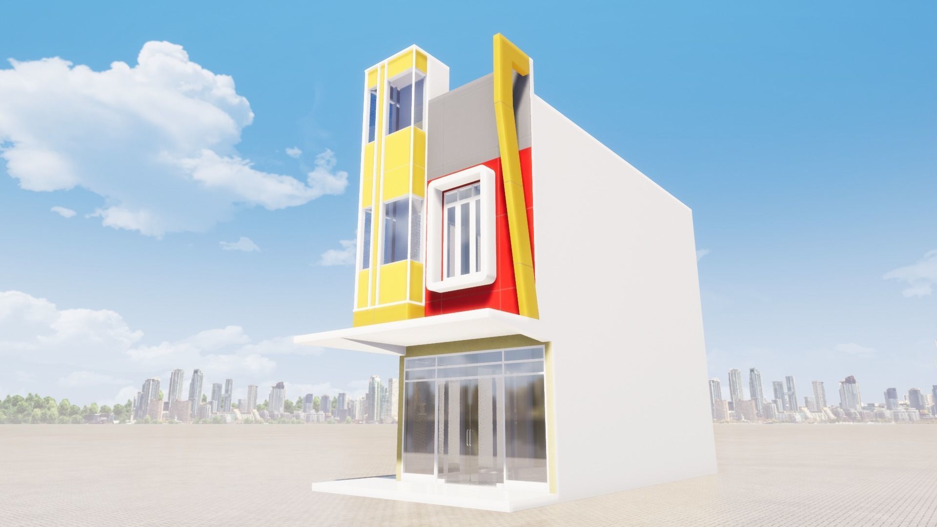 Store 5x10 KPI left 3D model_1