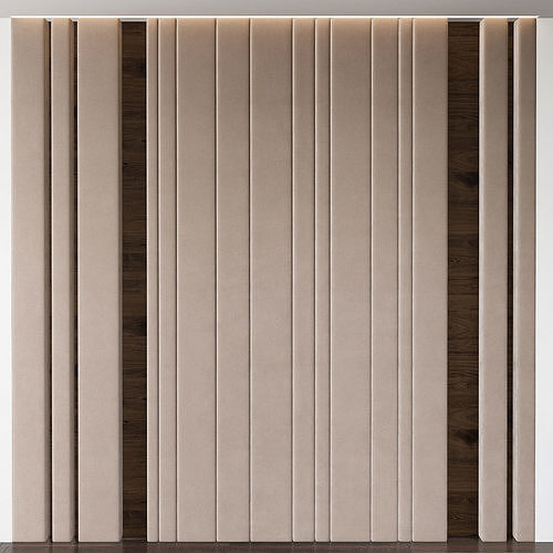 wall panel decoration 3d model Low-poly 3D model
