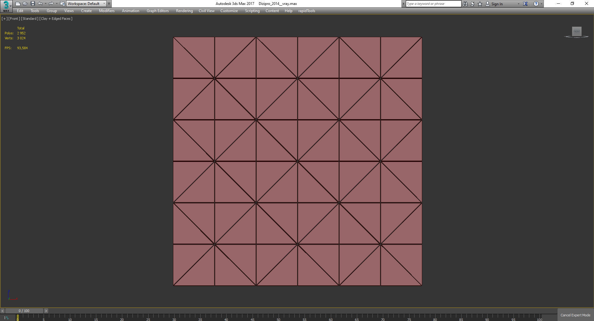 Wall Panel Decoration 3d model Low-poly 3D model_3