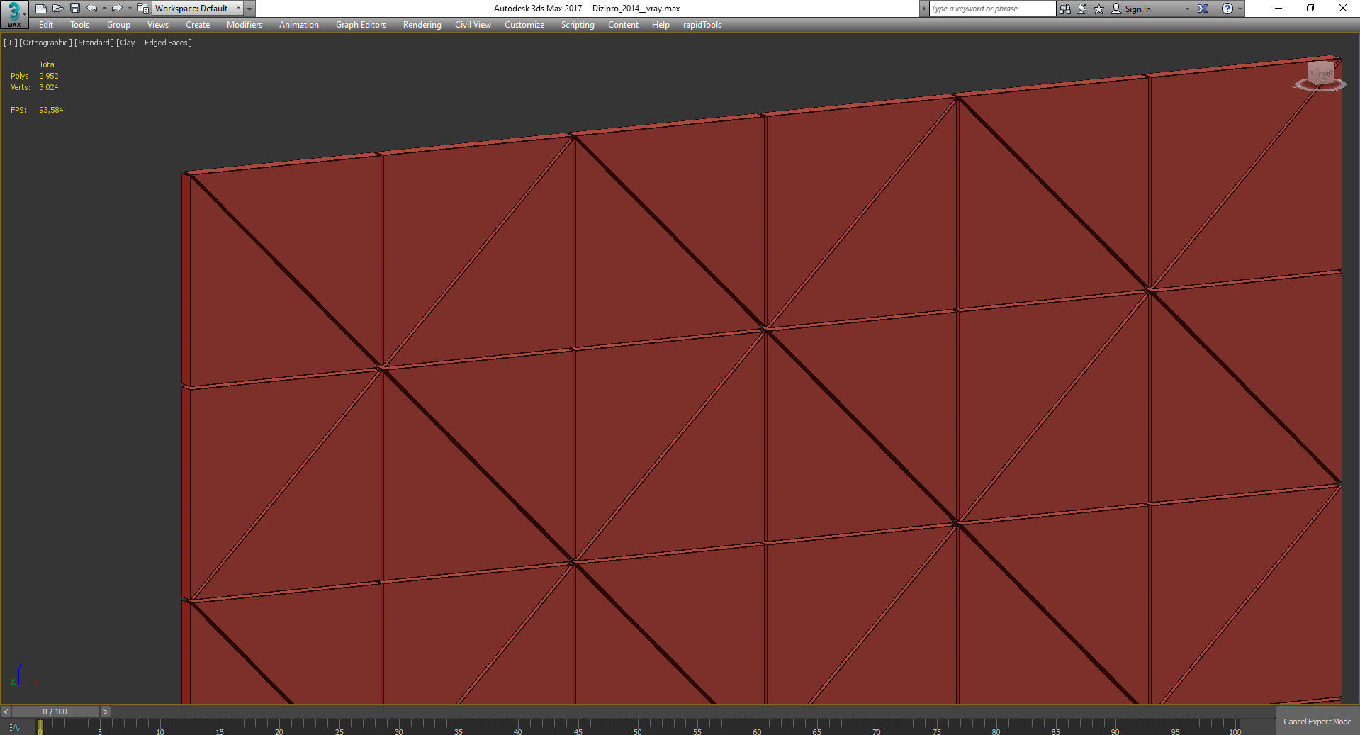 Wall Panel Decoration 3d model Low-poly 3D model_2