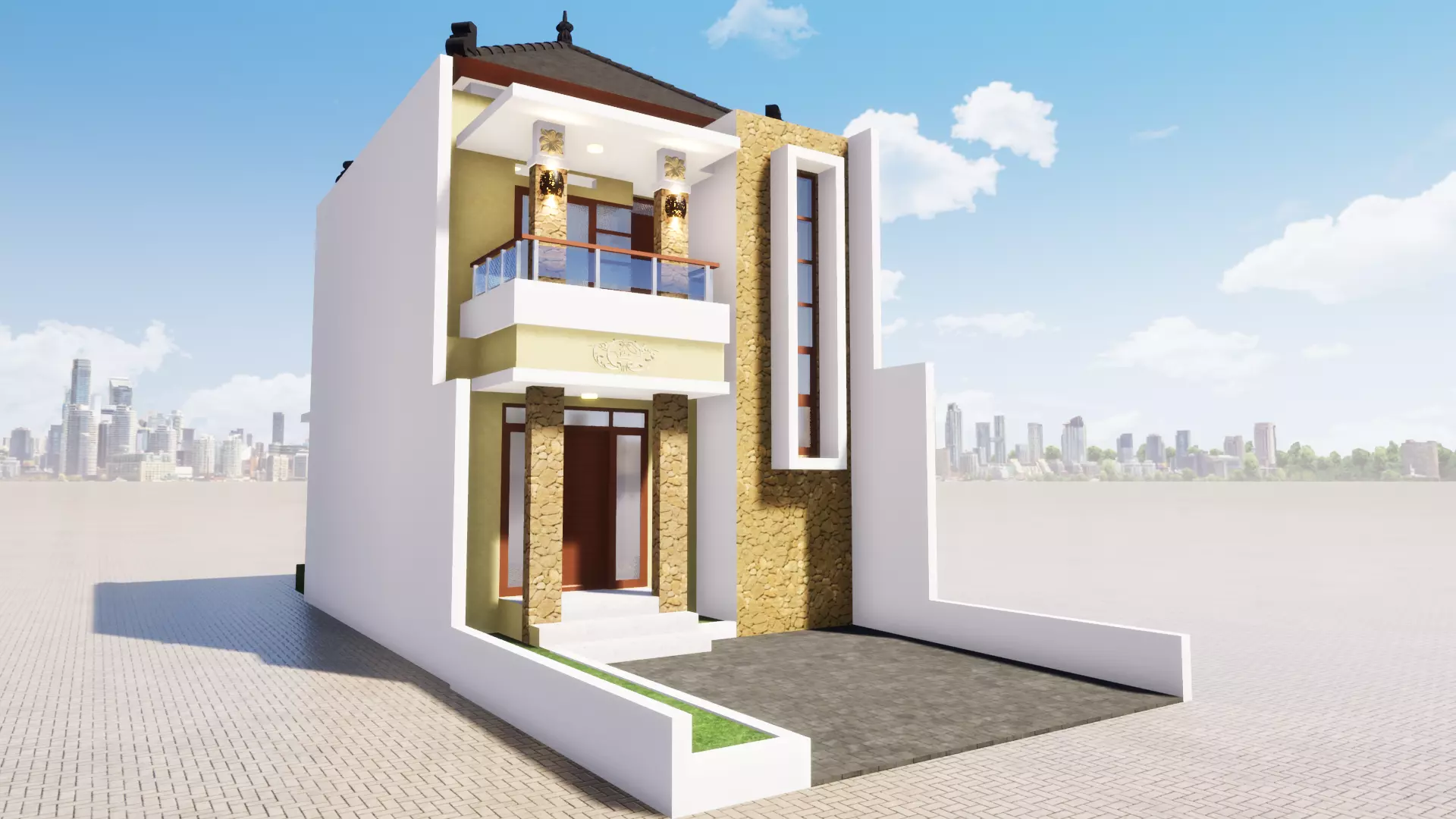 Baliness Home Style T90 3D model_0