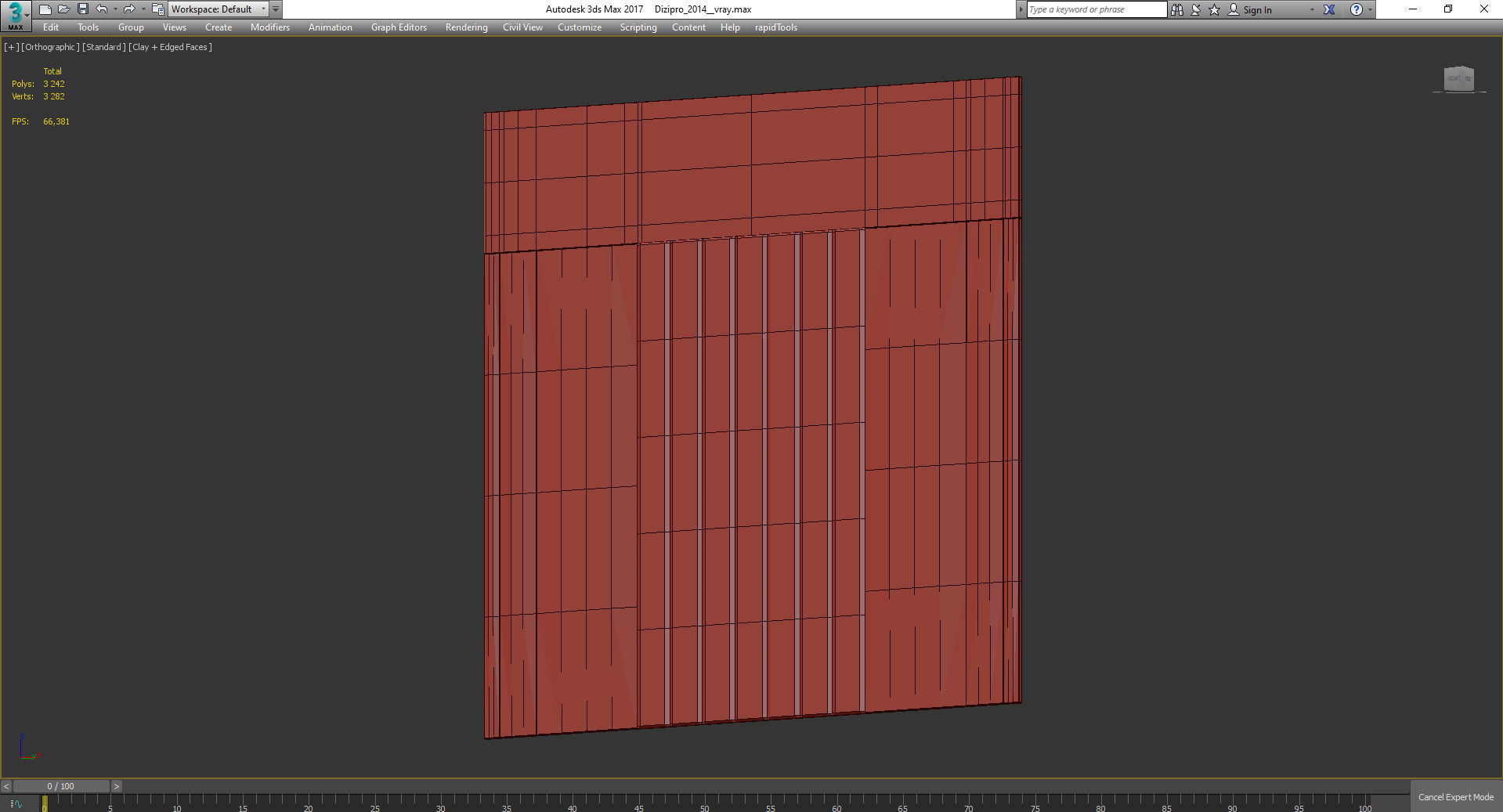 Wall Panel Decoration 3d model Low-poly 3D model_3