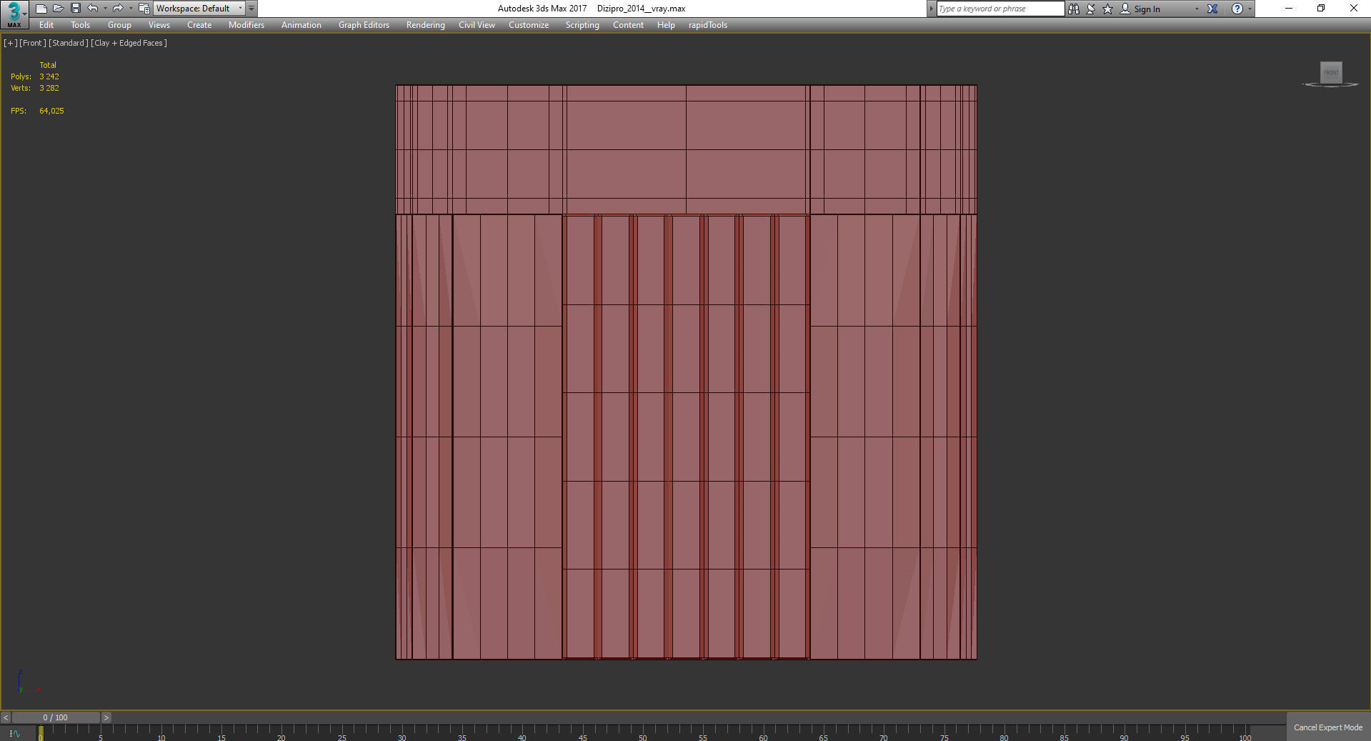 Wall Panel Decoration 3d model Low-poly 3D model_2