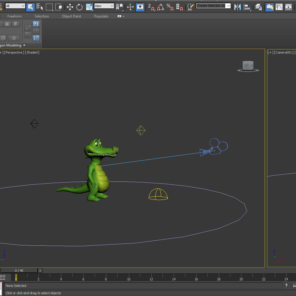 Crocodile Cartoon 3D model_14