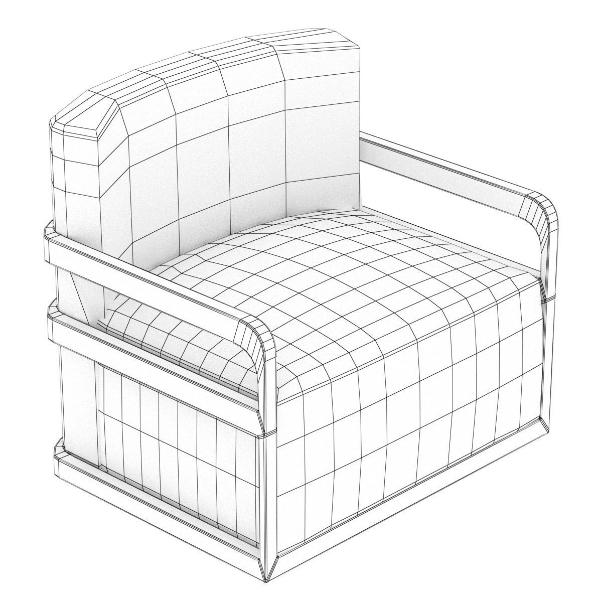 CHAIR EMILIO 3d model Low-poly 3D model_1