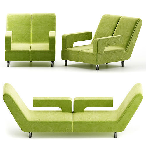 Clever Chairs for Small Spaces 3d model Low-poly 3D model