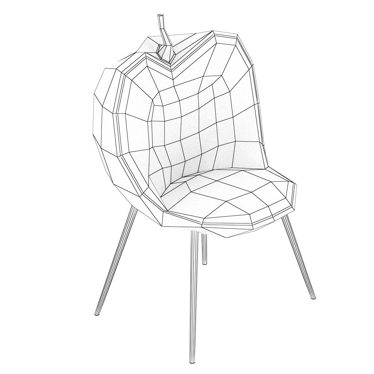Delicious Chair 3d model Low-poly 3D model_1