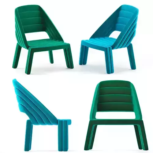 Nuance Lounge Chair by Luca Nichetto 3d model Low-poly 3D model