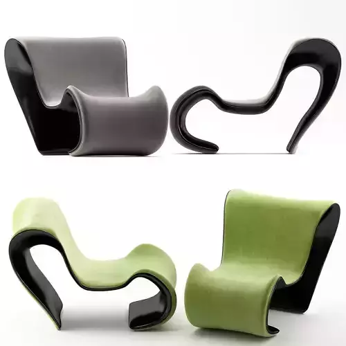 M lounge chair Velichko Velikov 3d model Low-poly 3D model