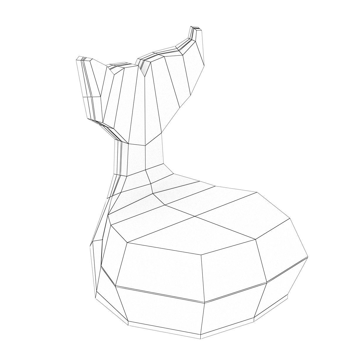 Hubert Le Gall Baleine 3d model Low-poly 3D model_1