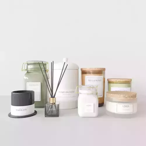 Living Candles Set 3D model