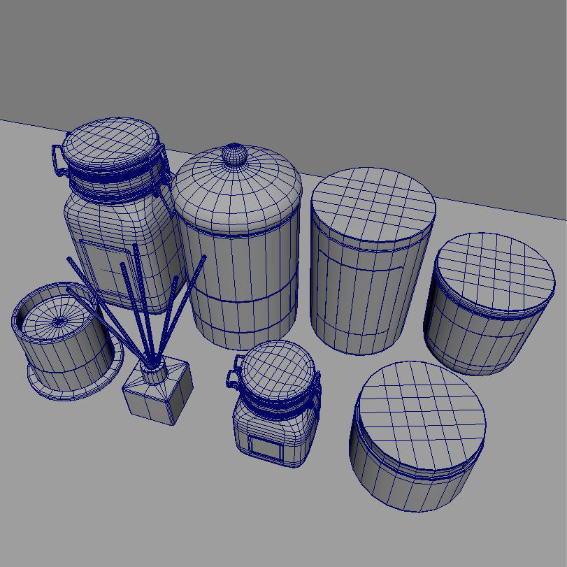 Living Candles Set 3D model_5