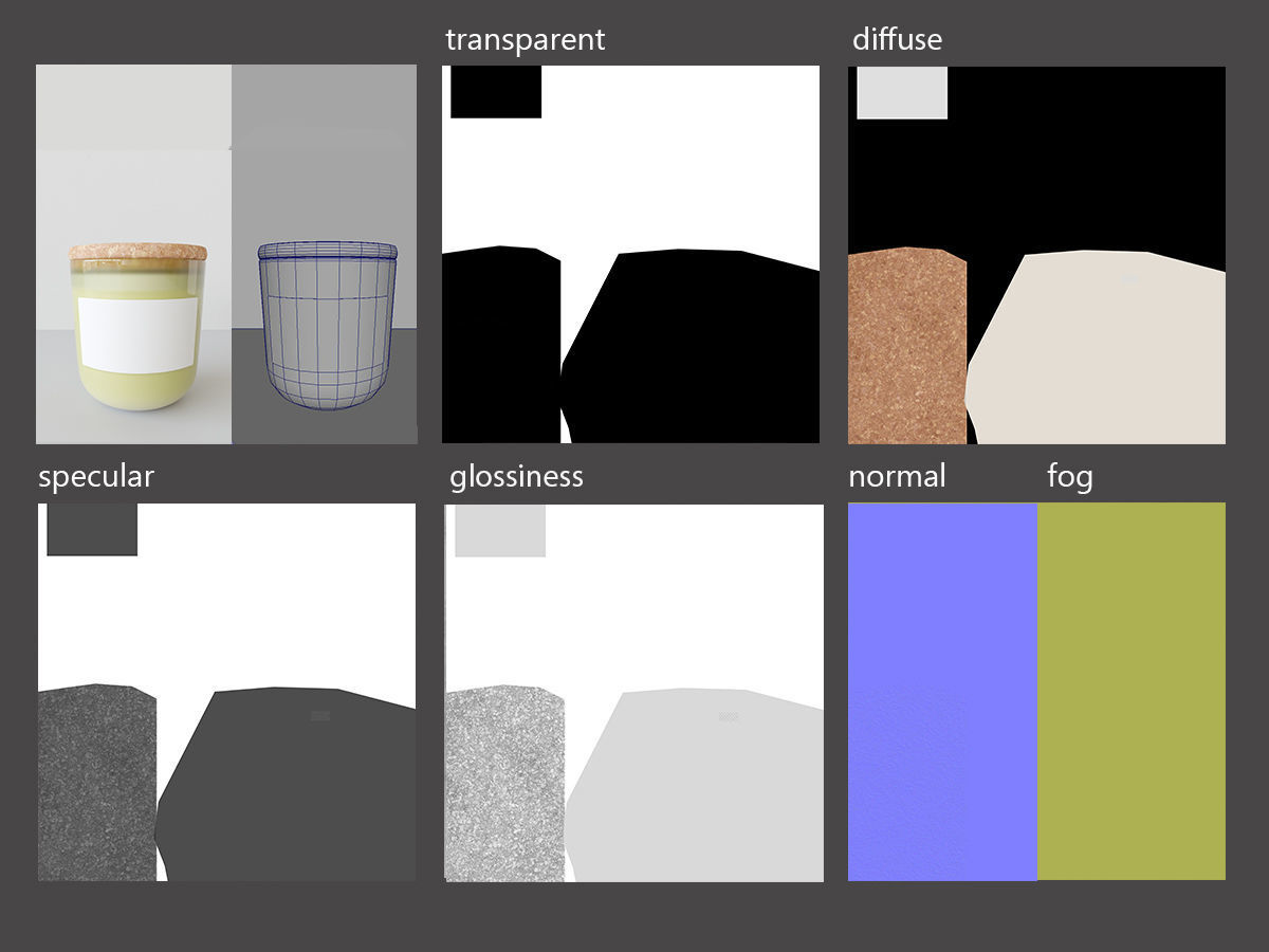 Aroma Candle Eucalyptus 3D model_6