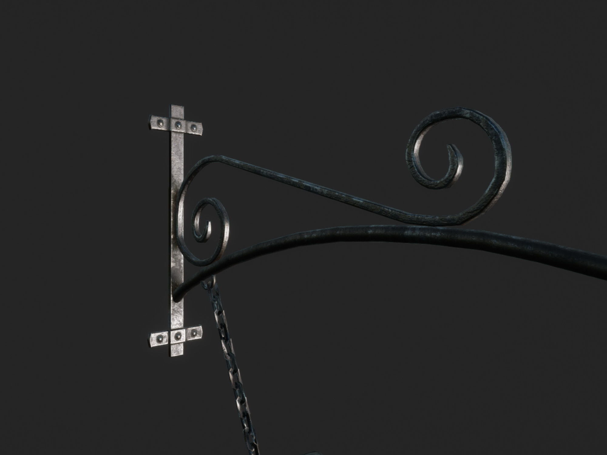 Stable Sign Low-poly 3D model_12