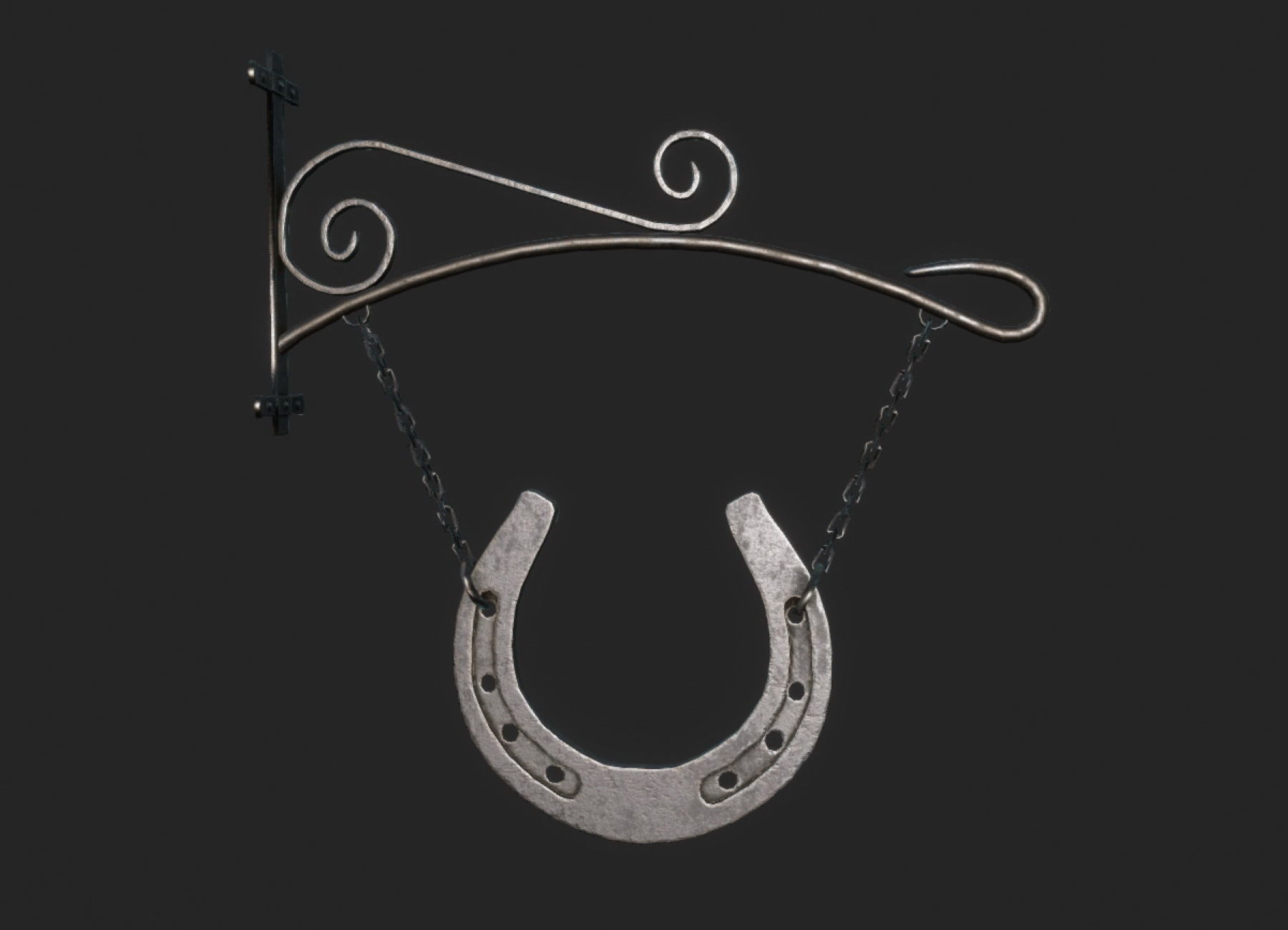 Stable Sign Low-poly 3D model_0