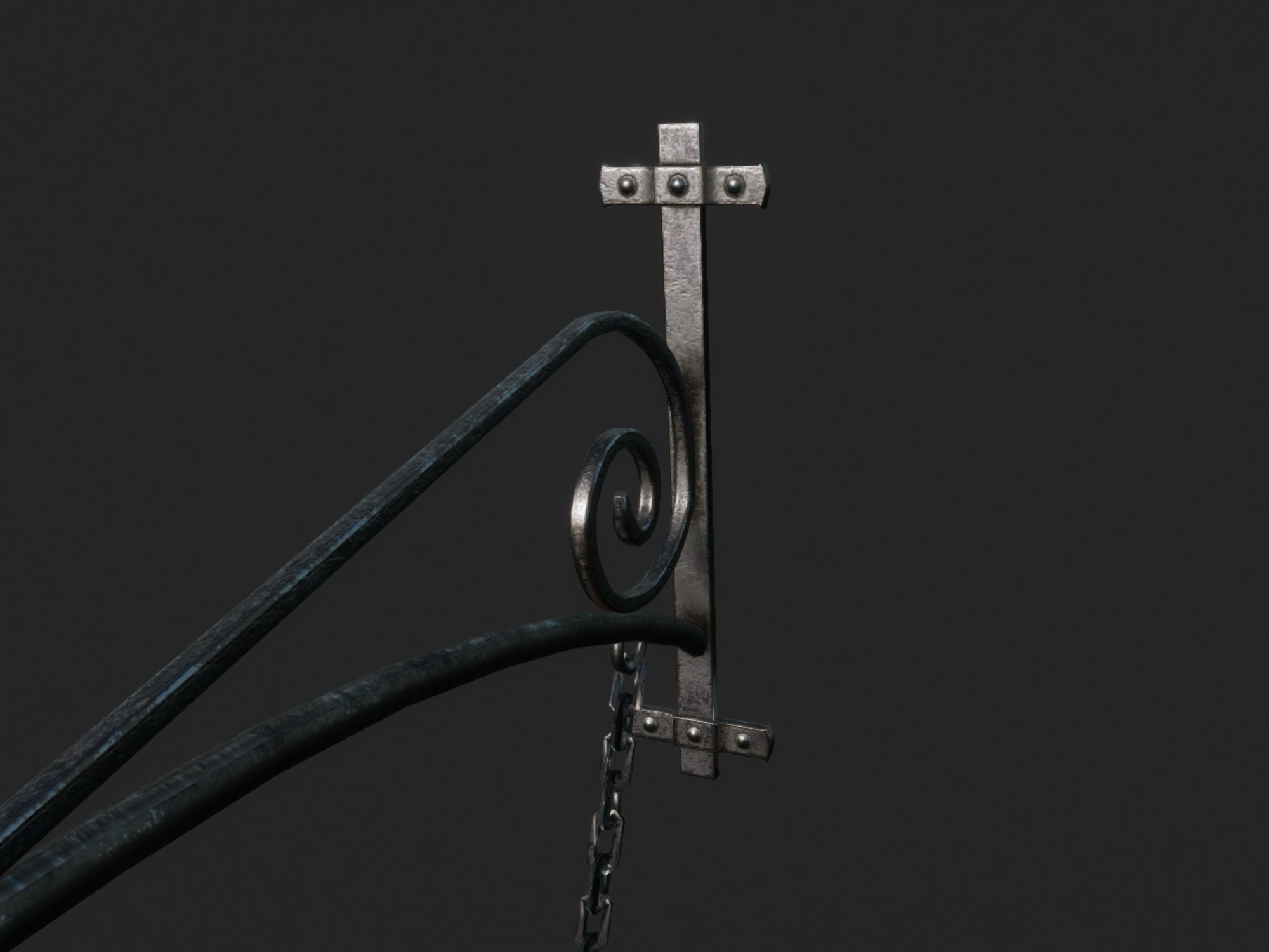 Stable Sign Low-poly 3D model_8