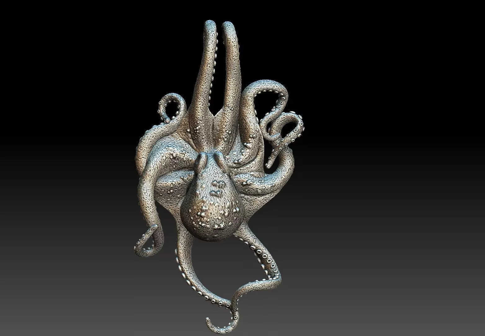 octapus  pendant 3d model  3D print model_0