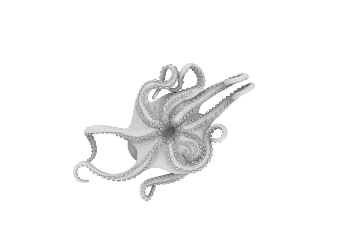 octapus  pendant 3d model  3D print model_1